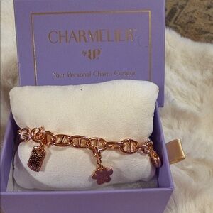 Charmelir Rose Gold Charm Bracelet